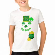 Día de San Patty Shamrock Humor camiseta