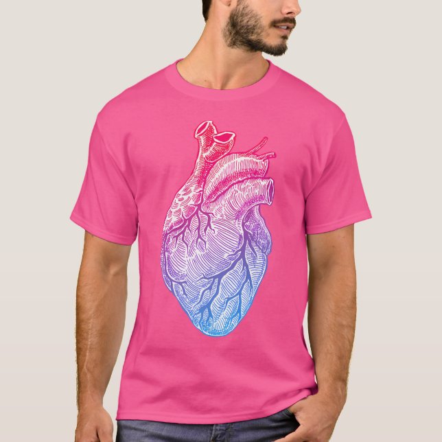 Día de San Valentín Anatómico De Corazón Camiseta  (Anverso)