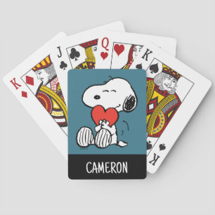 Día de San Valentín Cartas de juego de Snoopy He