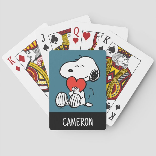 Día de San Valentín | Cartas de juego de Snoopy He (Reverso)