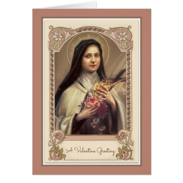 Día de San Valentín católico de Santa Teresa (Frente)