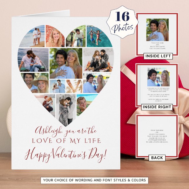 Día de San Valentín Collage de fotos de corazón Pe (Subido por el creador)