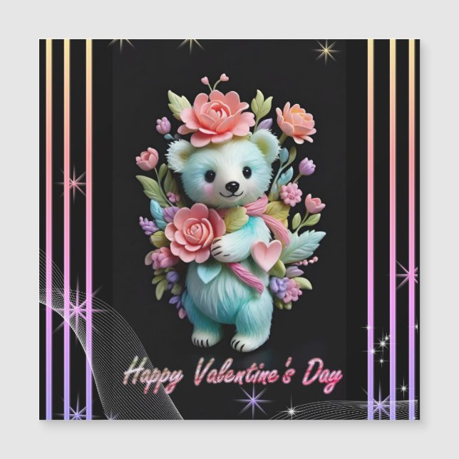 Día de San Valentín con Oso Teddy Rico (Anverso)