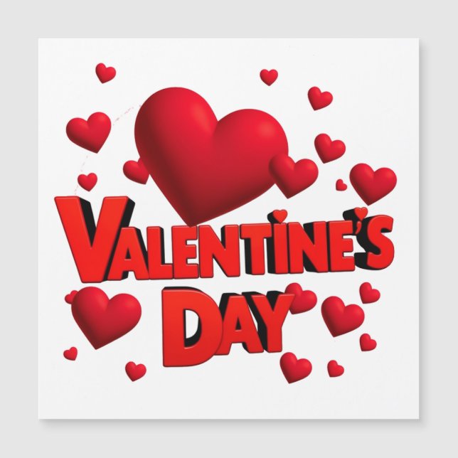 Día de San Valentín corazones amor  (Anverso)