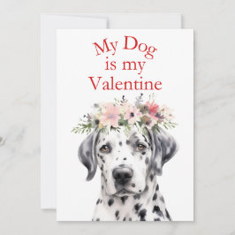 Día de San Valentín Cute Dog Mascota Foto Tarjeta