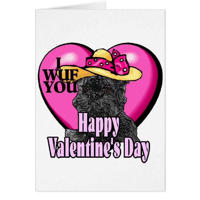 Día de San Valentín de Affenpinscher (Frente)