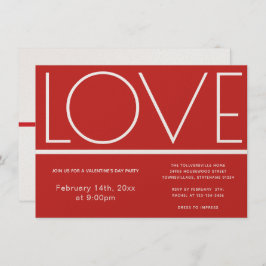 Día de San Valentín de amor | Invitación