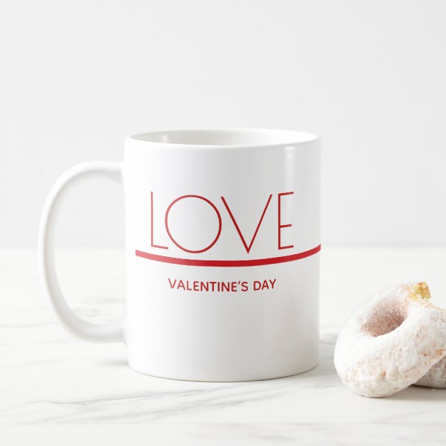 Día de San Valentín de amor | Jarra (Con donut)