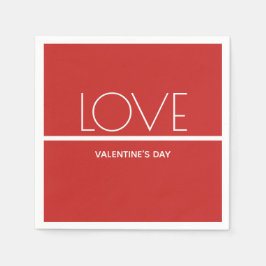 Día de San Valentín de amor | Servilleta de papel