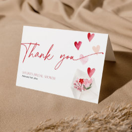 Día de San Valentín de corazones de agradecimiento