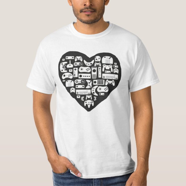 Día de San Valentín de Heart Gamer con camiseta de (Anverso)