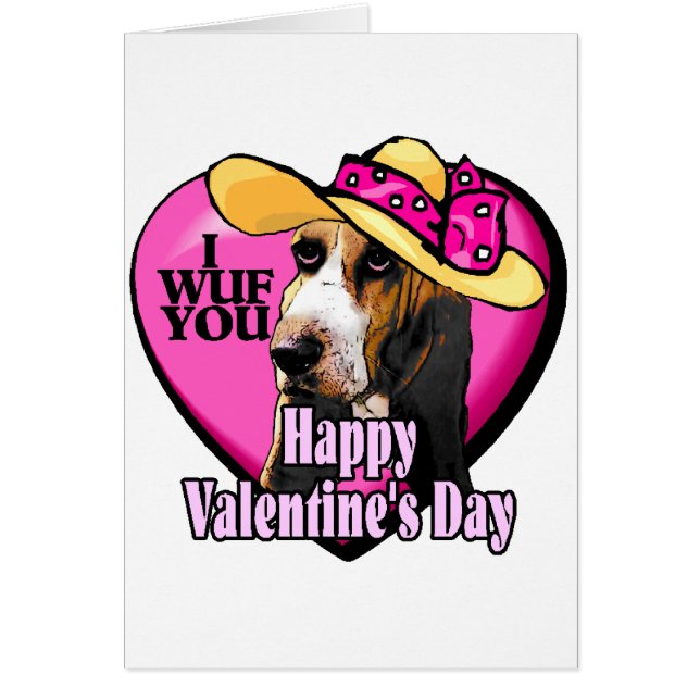Día de San Valentín de Hound Basset (Frente)
