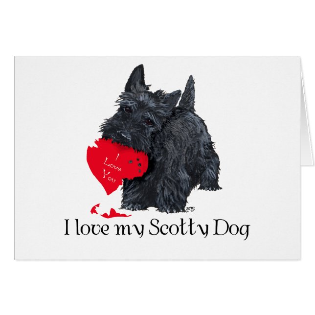 Día de San Valentín del Terrier Escocés (Anverso (Horizontal))