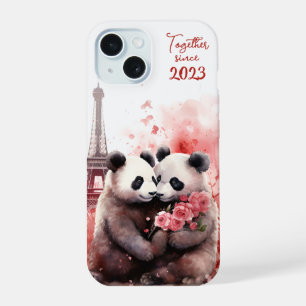 Día de San Valentín en París - Pareja de pandas - 