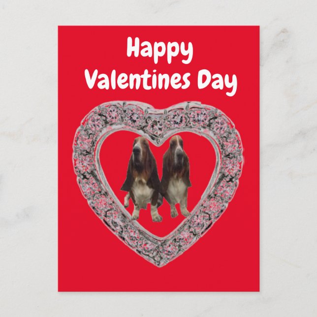 Día de San Valentín feliz alemán de postales (Anverso)