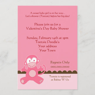 Día de San Valentín Fiesta Baby Shower Invitación