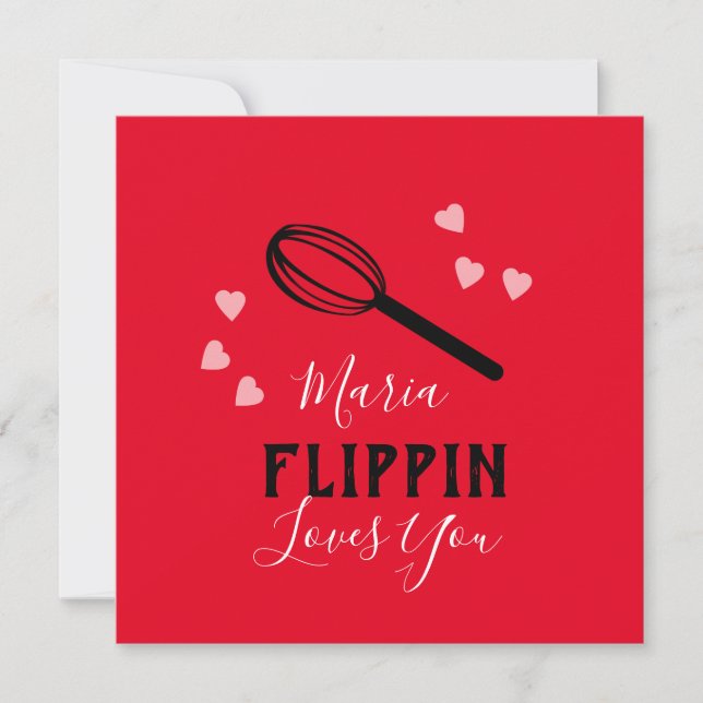 Día de San Valentín Flippin te Ama Corazones Panad (Anverso)