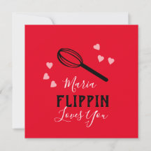 Día de San Valentín Flippin te Ama Corazones Panad