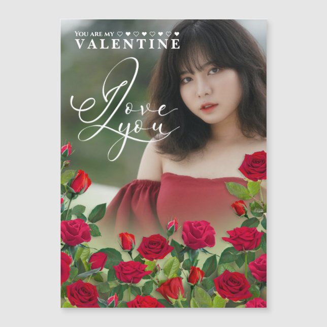 Día de San Valentín Foto personalizada Te Amo (Anverso)