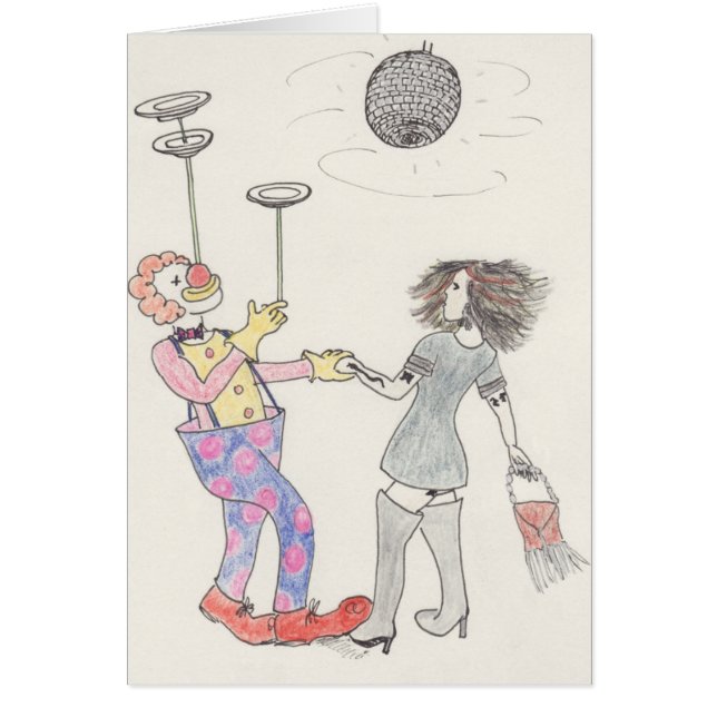 Día de San Valentín Funny Clown Love Personalizado (Frente)