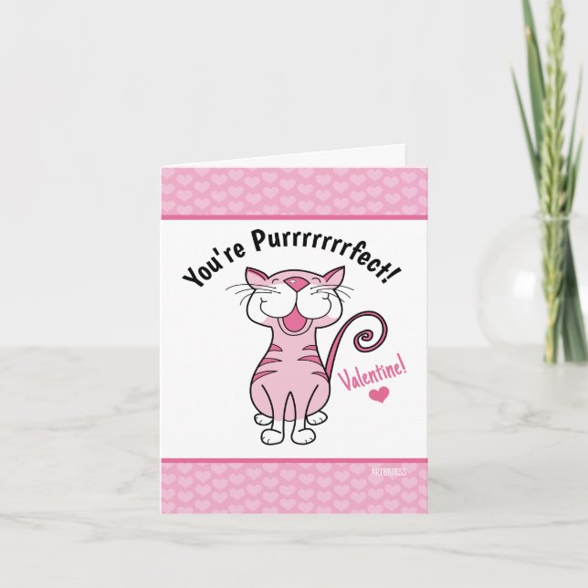 Día de San Valentín Gato Gatito Adorable Eres Perf (Anverso)