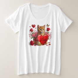 Día de San Valentín Gato Pelirrojo Amantes de los