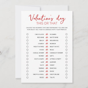 Día de San Valentín Juego de Tarjeta Editable 'Est