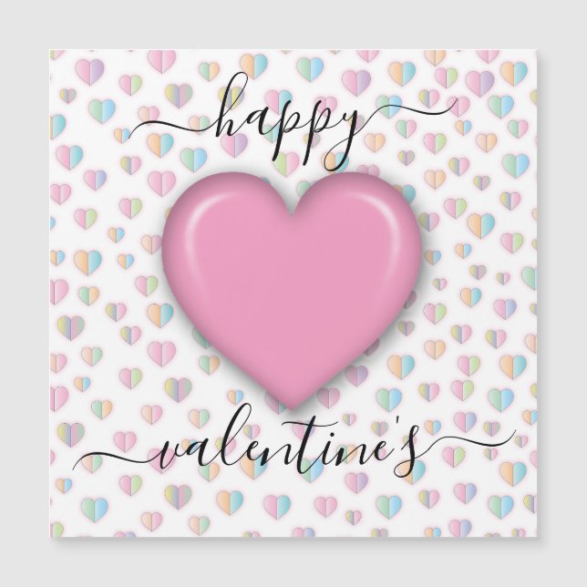 Día de San Valentín minimalista feliz (Anverso)
