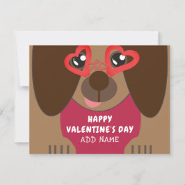 Día de San Valentín personalizado de perro lindo