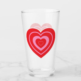 Día de San Valentín Rosa y Rojo Dos Tones Corazón