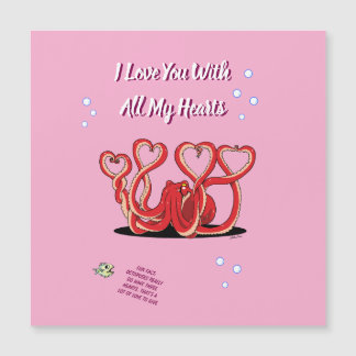 Día de San Valentín Tarjeta Magnética Corazones de