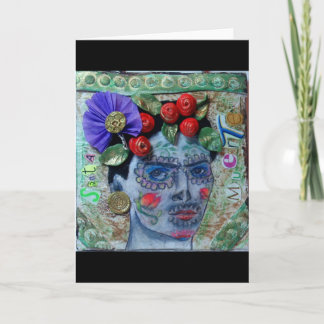 Día de Santa Muerte de la tarjeta de felicitación