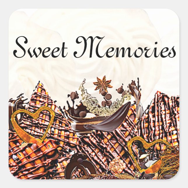 ¡DÍA DE SOL DULCE! :) PEGATINA CUADRADA (Anverso)