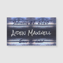 Día de tormenta Guarde el imán de fechas