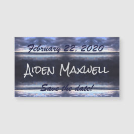 Día de tormenta Guarde el imán de fechas