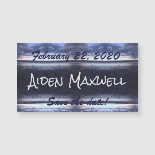 Día de tormenta Guarde el imán de fechas