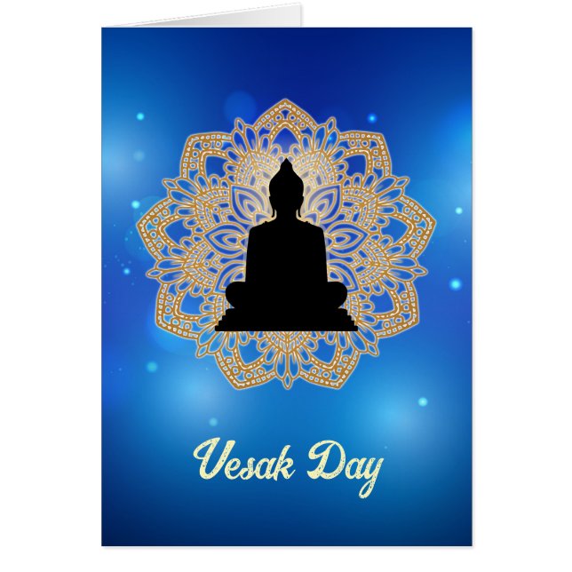 Día de Vesak Buda y Mandala Vaisakha Purnima (Frente)