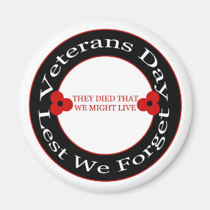 Día de veteranos - imán