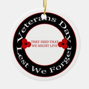 Día de veteranos - ornamento