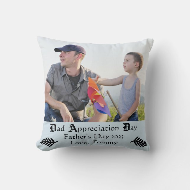 Día del aprecio del papá - Cojín decorativo (Anverso)