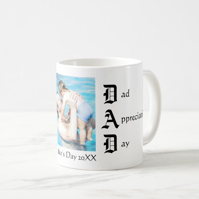 Día del aprecio del papá - taza de café (Anverso derecho)