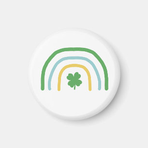 Día del Arcoiris: imán de shamrock irlandés