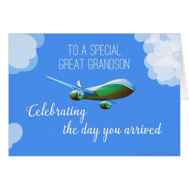 Día del avión para una adopción GRANDSON grandiosa (Anverso (Horizontal))