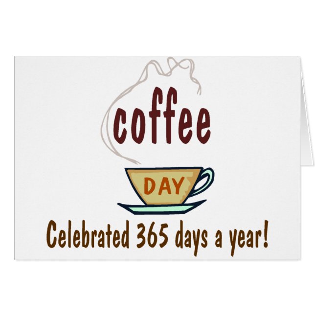 Día del Café 365 días al año (Anverso (Horizontal))