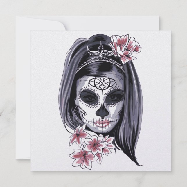 Día del Carnaval de la mujer floral muerta (Anverso)