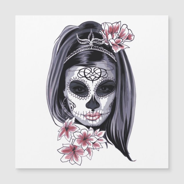Día del Carnaval de la mujer floral muerta (Anverso)