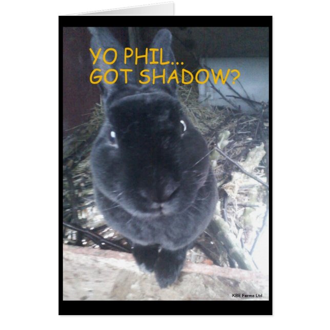 Día del cerdo de tierra/tarjeta de pascua (Frente)