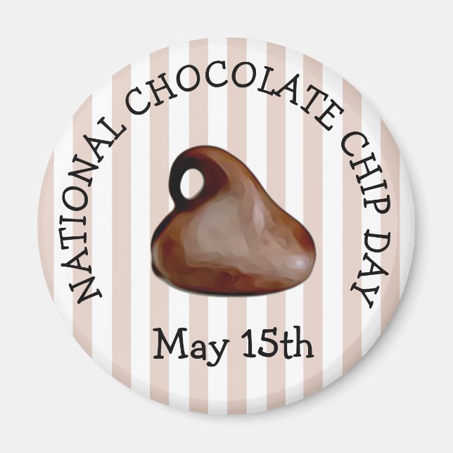 Día del Chip de Chocolate 15 de mayo imán de comid (Frente)