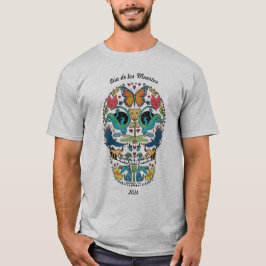 Día del Espíritu Muerto Animal Calavera camiseta c