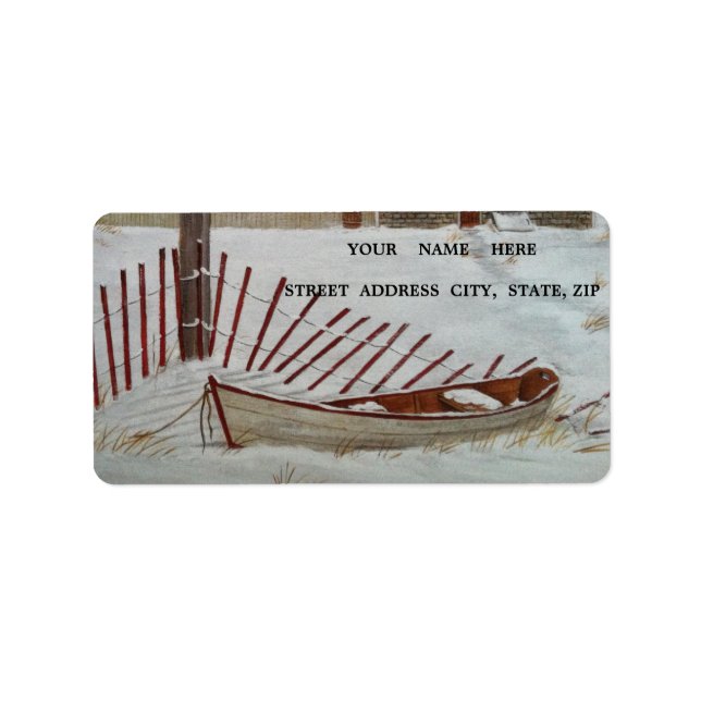 Día del Invierno en Grandes Etiquetas (Frente)